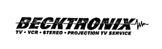 BECKTRONIX TV - VCR - STEREO - PROJECTION TV SERVICE logo