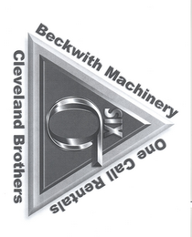 BECKWITH MACHINERY, ONE CALL RENTALS, CLEVELAND BROTHERS, SIX, AND THE GREEK SYMBOL FOR SIGMA logo