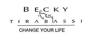BECKY TIRABASSI CHANGE YOUR LIFE logo
