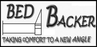 BED BACKER TAKING COMFORT TO A NEW ANGLE logo