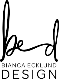 BED BIANCA ECKLUND DESIGN logo