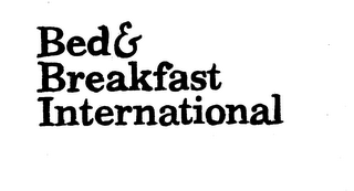 BED & BREAKFAST INTERNATIONAL logo