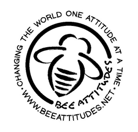 BEE ATTITUDES · CHANGING THE WORLD ONE ATTITUDE AT A TIME · WWW.BEEATTITUDES.NET logo