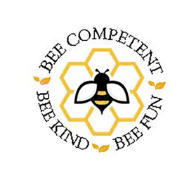 BEE COMPETENT BEE KIND BEE FUN logo