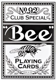 "BEE" NO.92 CLUB SPECIAL PLAYING CARDS MADE IN THE USA logo