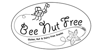 BEE NUT FREE .COM GLUTEN, NUT & DAIRY FREE SNACKS logo