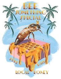 BEE SOMETHING SPECIAL, LLC PURE RAW LOCAL HONEY logo