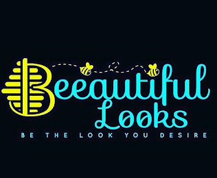 BEEAUTIFUL LOOKS BEE THE LOOK YOU DESIRE logo