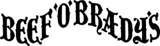 BEEF 'O'BRADY'S logo