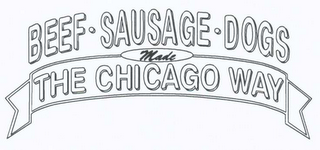BEEF SAUSAGE DOGS MADE THE CHICAGO WAY logo