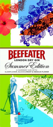 BEEFEATER LONDON DRY GIN SUMMER EDITION A SUMMERY GIN WITH ELDERFLOWER, BLACKCURRANT & HIBISCUS FLOWER  logo