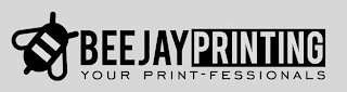 BEEJAY PRINTING YOUR PRINT-FESSIONALS logo
