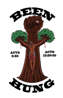 BEEN HUNG ACTS 5:30 ACTS 13:29-30 logo