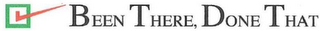 BEEN THERE, DONE THAT logo