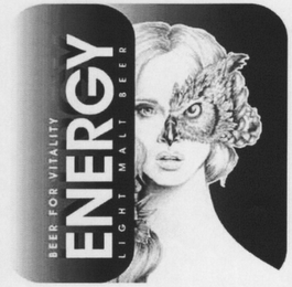 BEER FOR VITALITY ENERGY LIGHT MALT BEER logo