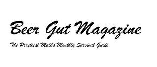 BEER GUT MAGAZINE THE PRACTICAL MALE'S MONTHLY SURVIVAL GUIDE logo