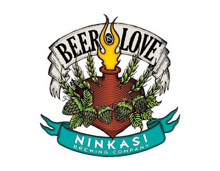 BEER IS LOVE NINKASI BREWING COMPANY logo
