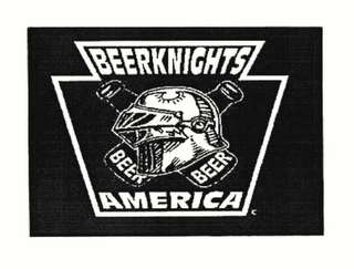 BEERKNIGHTS AMERICA BEER BEER logo