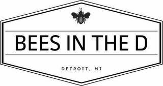 BEES IN THE D DETROIT, MI logo