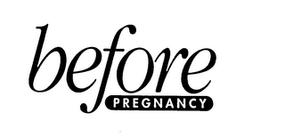 BEFORE PREGNANCY logo