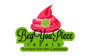 BEG YOU PIECE TREATS YUMNESS FROM THE CARIBBEAN logo