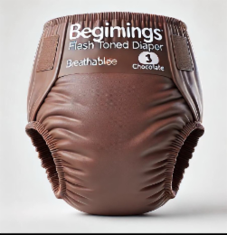 BEGIMINGS FLASH TONED DIAPER BREATHABLEE 3 CHOCOLATE logo