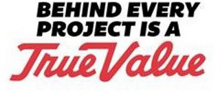 BEHIND EVERY PROJECT IS A TRUE VALUE logo