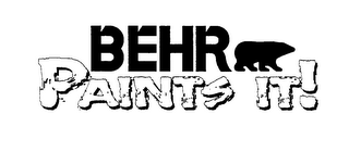 BEHR PAINTS IT! logo