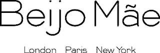 BEIJO MAE LONDON PARIS NEW YORK logo