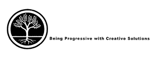 BEING PROGRESSIVE WITH CREATIVE SOLUTIONS logo