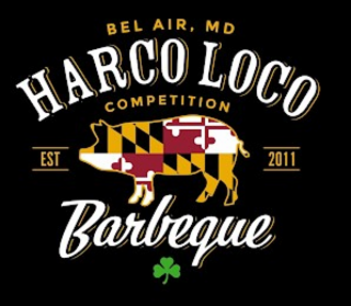 BEL AIR, MD HARCO LOCO COMPETITION EST 2011 BARBEQUE logo