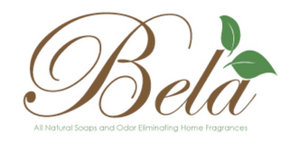 BELA PURE NATURAL SOAPS AND ODOR ELIMINATING HOME FRAGRANCES logo