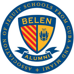 BELEN ALUMNI ASSOCIATION OF JESUIT SCHOOLS FROM CUBA AND MIAMI IHS logo