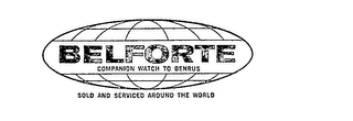 BELFORTE COMPANION WATCH TO BENRUS SOLD AND SERVICED AROUND THE WORLD logo