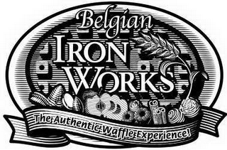 BELGIAN IRON WORKS THE AUTHENTIC WAFFLE EXPERIENCE! logo