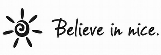 BELIEVE IN NICE. logo