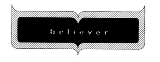 BELIEVER WHITE PMS 200 (RED) logo