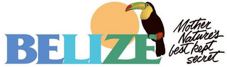 BELIZE MOTHER NATURE'S BEST KEPT SECRET logo