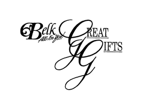 BELK ALL FOR YOU! GREAT GIFTS logo