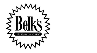 BELK'S THE SYMBOL OF SERVICE logo