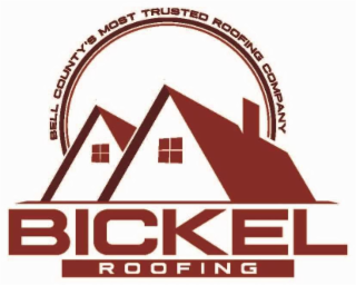 BELL COUNTY'S MOST TRUSTED ROOFING COMPANY BICKEL ROOFING logo