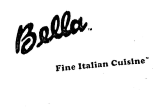 BELLA FINE ITALIAN CUISINE logo