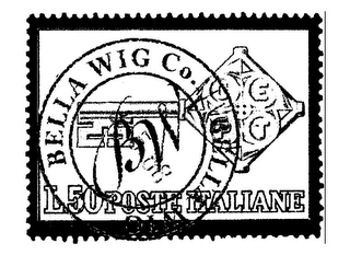 BELLA WIG CO. BELLA WIG BW L50 POSTE ITALIANE logo