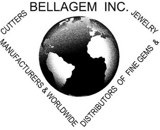 BELLAGEM INC. CUTTERS MANUFACTURERS & WORLDWIDE DISTRIBUTORS OF FINE GEMS & JEWELRY logo