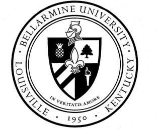 BELLARMINE UNIVERSITY LOUISVILLE KENTUCKY 1950 IN VERITATIS AMORE logo