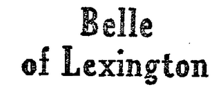 BELLE OF LEXINGTON logo