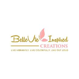 BELLEVIE INSPIRED CREATIONS LIVE VIBRANTLY. LIVE COLORFULLY. LIVE OUT LOUD logo