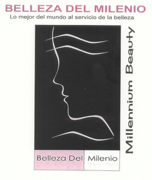 BELLEZA DEL MILENIO LO MEJOR DL MUNDO AL SERVICIO DE LA BELLEZA MILLENNIUM BEAUTY BELLEZA DEL MILENIO logo