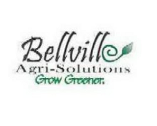 BELLVILLE AGRI-SOLUTIONS GROW GREENER. logo