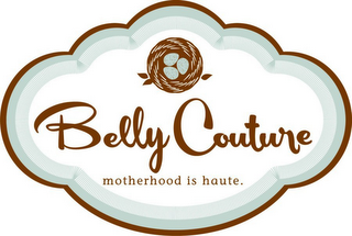 BELLY COUTURE MOTHERHOOD IS HAUTE. logo